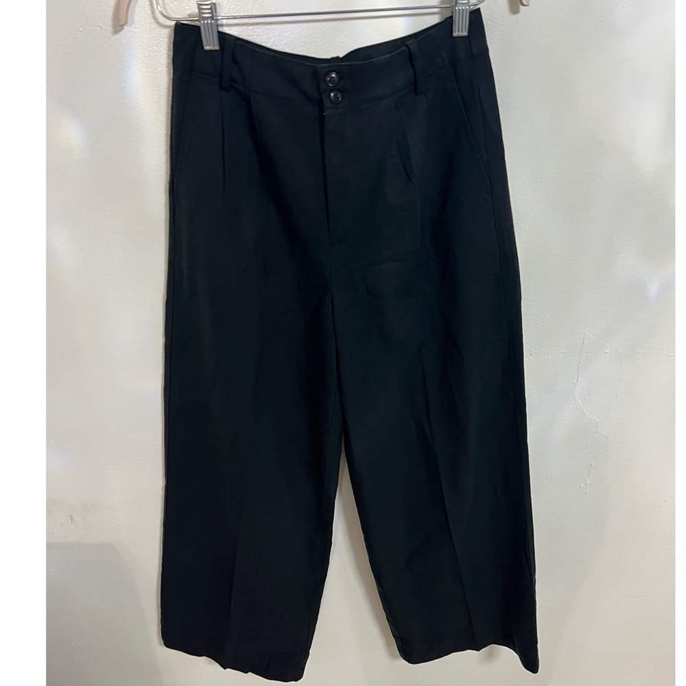 Madewell Black Cropped Ankle Pants Relaxed Fit